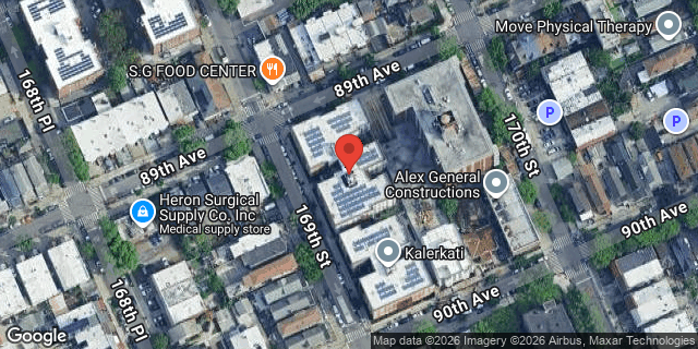 Aerial map of 89-07 169 STREET, Queens