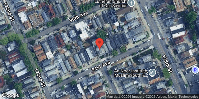 Aerial map of 172-27 91 AVENUE, Queens