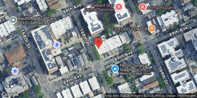 Aerial map of 168-29 89 AVENUE, Queens
