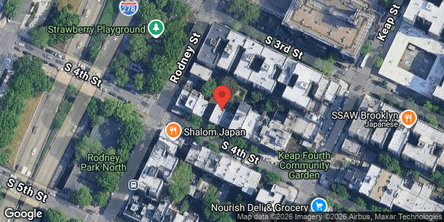 Aerial map of 307 SOUTH 4 STREET, Brooklyn