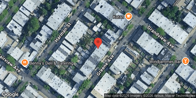Aerial map of 2029 GREENE AVENUE, Queens