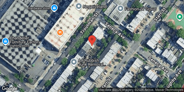 Aerial map of 17-40 TROUTMAN STREET, Queens