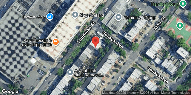 Aerial map of 17-46 TROUTMAN STREET, Queens