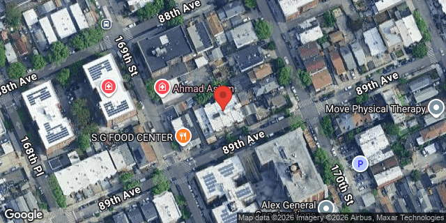 Aerial map of 169-11 89 AVENUE, Queens