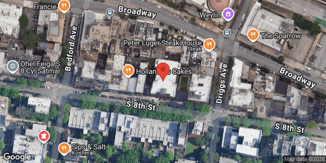 Aerial map of 143 SOUTH 8 STREET, Brooklyn