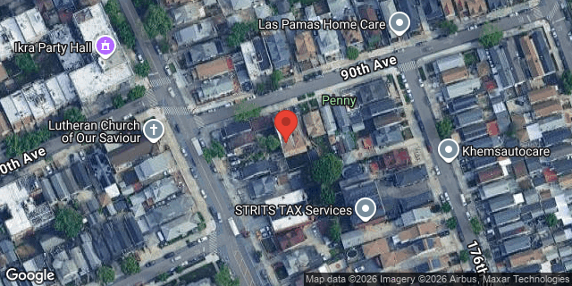 Aerial map of 175-12 90 AVENUE, Queens