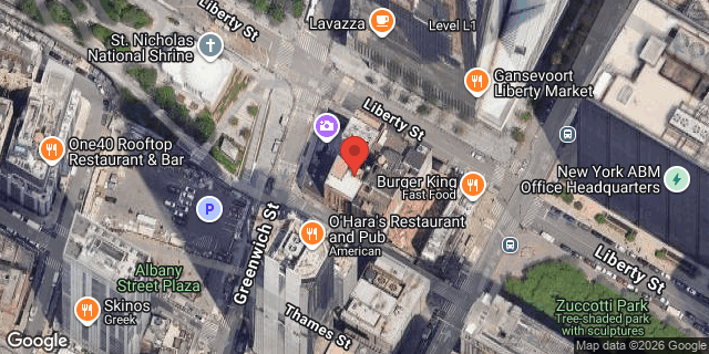 Aerial map of 120 LIBERTY STREET, Manhattan