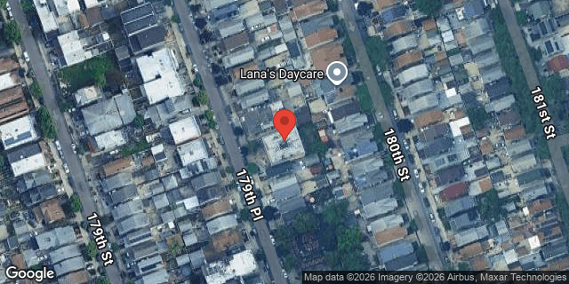 Aerial map of 90-37 179 PLACE, Queens