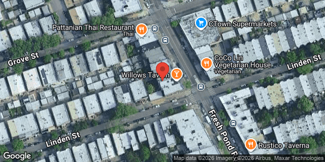 Aerial map of 64-16 FRESH POND ROAD, Queens