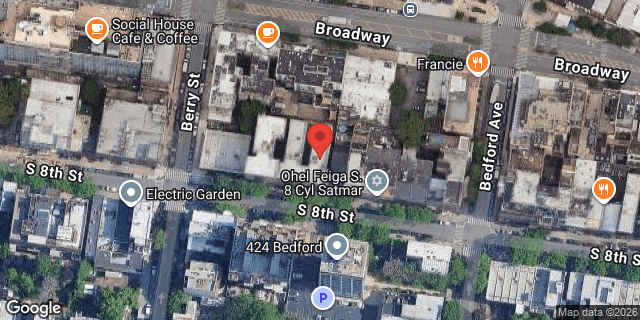 Aerial map of 105 SOUTH 8 STREET, Brooklyn