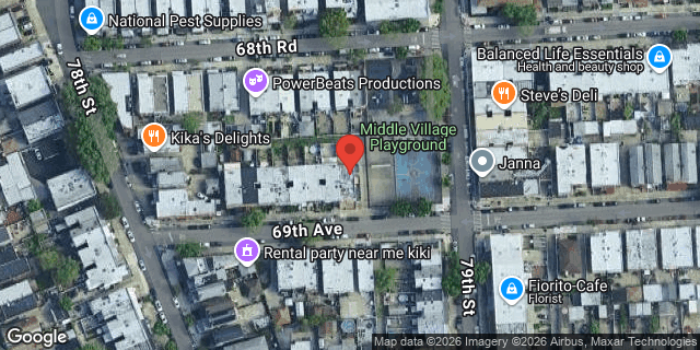 Aerial map of 78-27 69 AVENUE, Queens