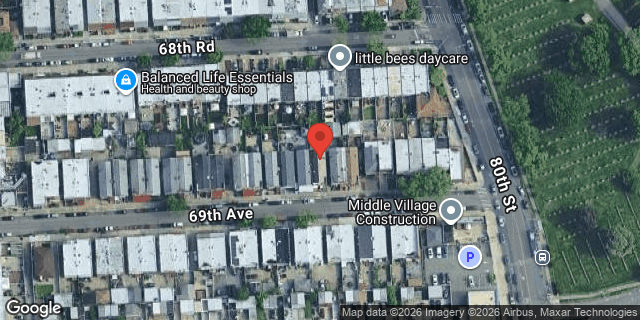 Aerial map of 79-55 69 AVENUE, Queens