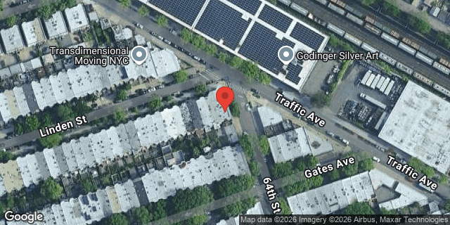 Aerial map of 61-64 LINDEN STREET, Queens