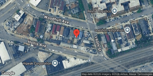 Aerial map of 188-42 WOODHULL AVENUE, Queens