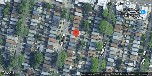 Aerial map of 88-36 69 ROAD, Queens