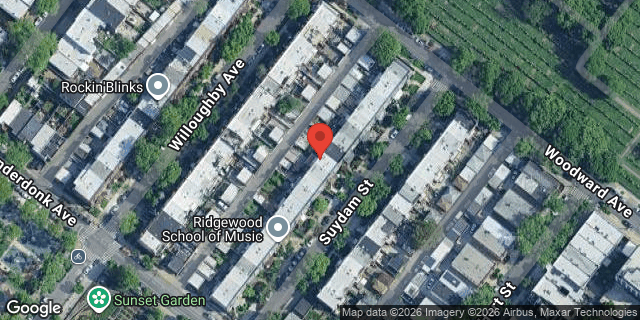 Aerial map of 18-77 SUYDAM STREET, Queens