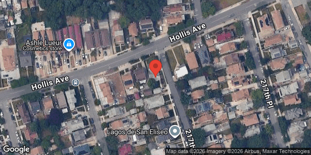 Aerial map of 216-18 HOLLIS AVENUE, Queens