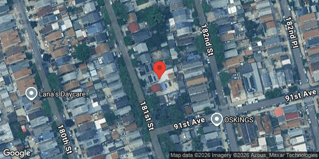 Aerial map of 90-39 181 STREET, Queens