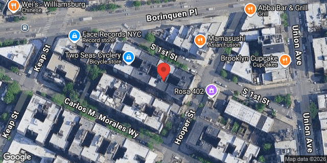 Aerial map of 364 SOUTH 1 STREET, Brooklyn