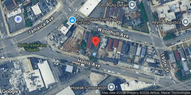 Aerial map of 188-20 GAR WOODHULL AVENUE, Queens