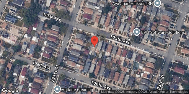 Aerial map of 221-12 105 AVENUE, Queens