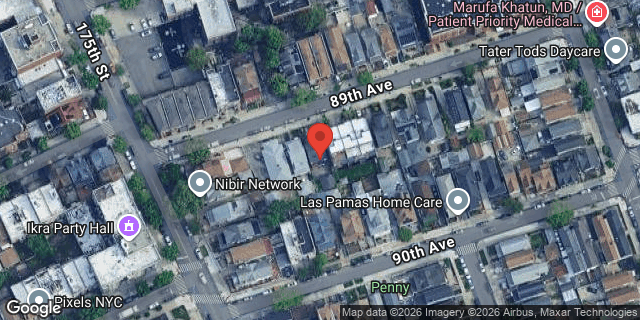 Aerial map of 175-20 89 AVENUE, Queens