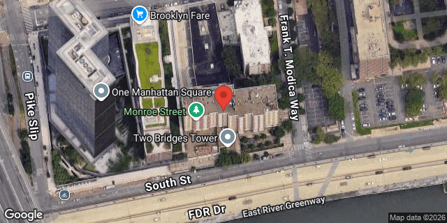 Aerial map of 250 SOUTH STREET, Manhattan