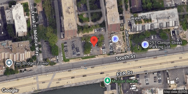Aerial map of 275 CHERRY STREET, Manhattan