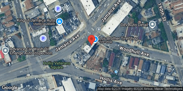 Aerial map of 187-52 JAMAICA AVENUE, Queens