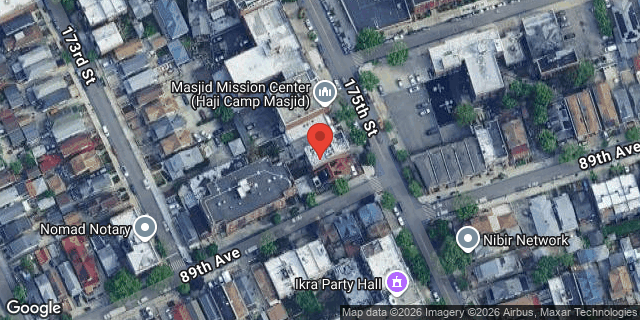 Aerial map of 88-10 175 STREET, Queens