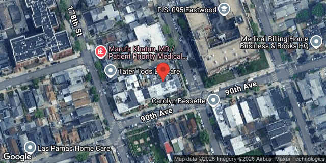 Aerial map of 178-15 90 AVENUE, Queens