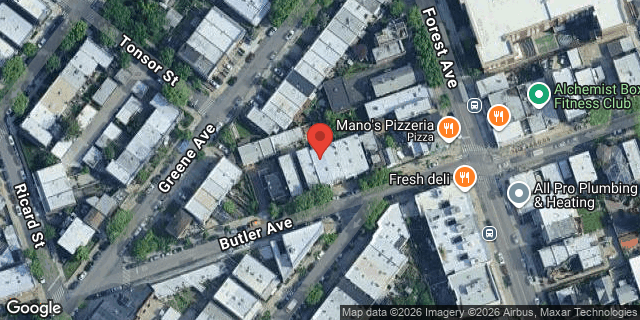 Aerial map of 21-43 BUTLER AVENUE, Queens
