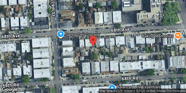 Aerial map of 79-18 68 AVENUE, Queens