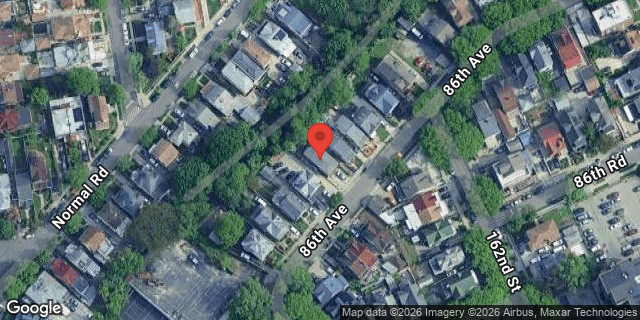 Aerial map of 161-65 86 AVENUE, Queens