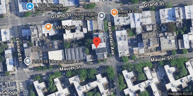 Aerial map of 219 MANHATTAN AVENUE, Brooklyn