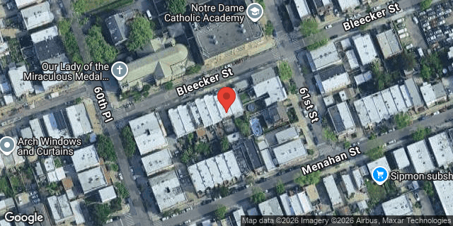 Aerial map of 6052 BLEECKER STREET, Queens