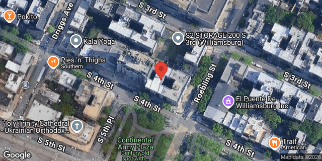 Aerial map of 195 SOUTH 4 STREET, Brooklyn