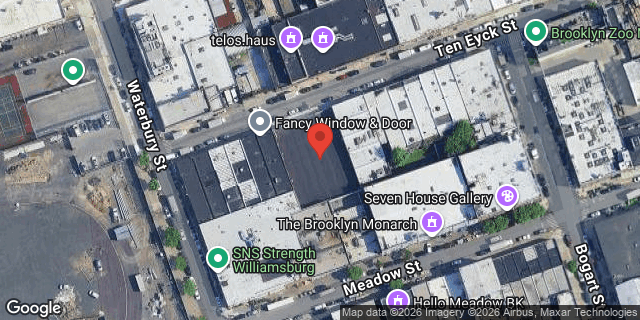Aerial map of 316 TEN EYCK STREET, Brooklyn