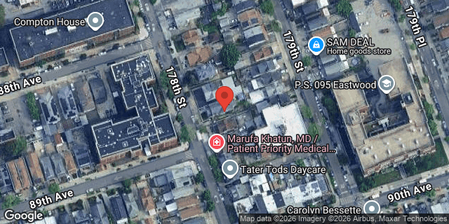 Aerial map of 88-15 178 STREET, Queens