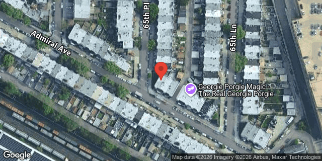 Aerial map of 65-31 ADMIRAL AVENUE, Queens