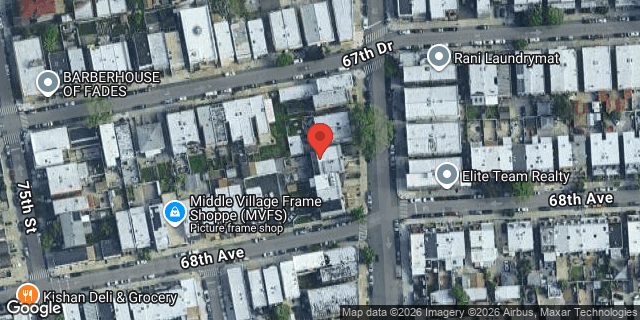 Aerial map of 67-64 78 STREET, Queens