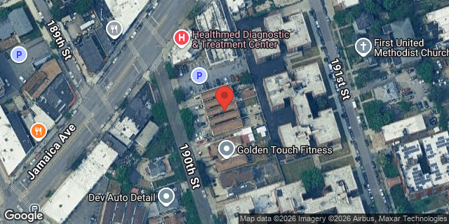 Aerial map of 92-17 190 STREET, Queens