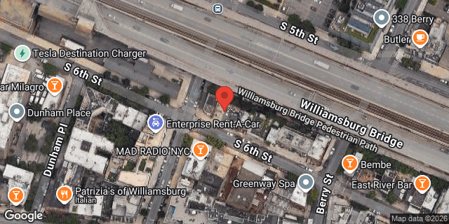 Aerial map of 57 SOUTH 6 STREET, Brooklyn