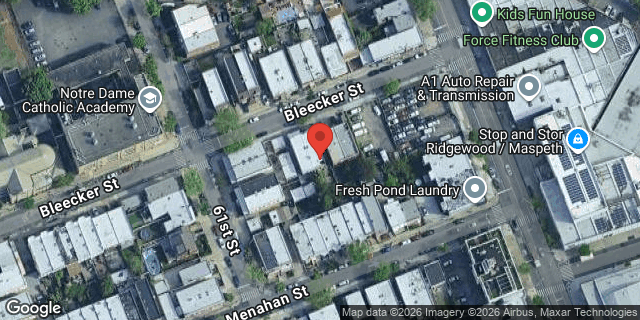 Aerial map of 6114 BLEECKER STREET, Queens