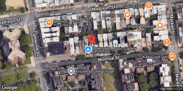 Aerial map of 15 MONROE STREET, Manhattan