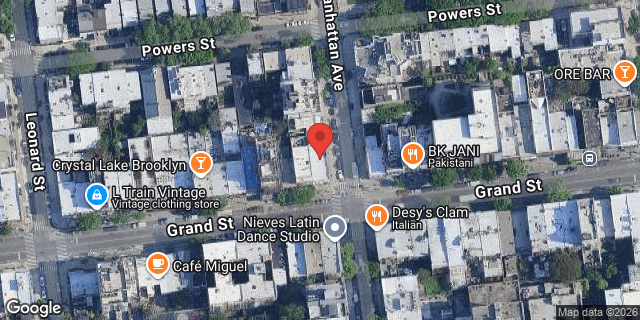 Aerial map of 669 GRAND STREET, Brooklyn