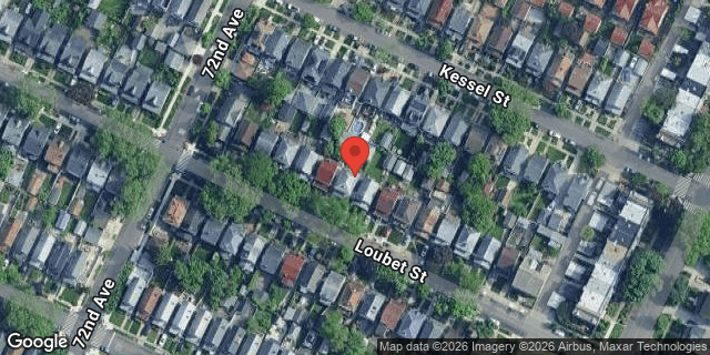 Aerial map of 72-21 LOUBET STREET, Queens