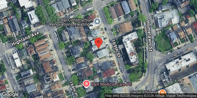 Aerial map of 87-18 169 STREET, Queens