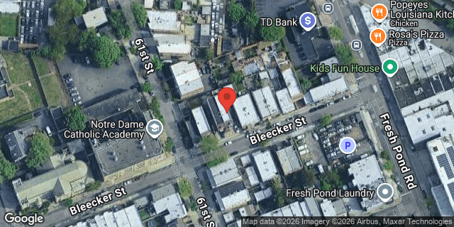 Aerial map of 6109 BLEECKER STREET, Queens