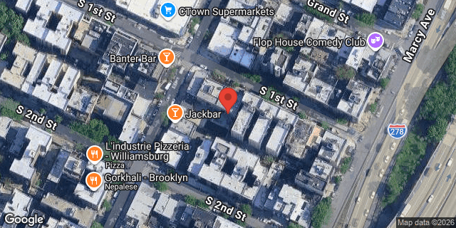 Aerial map of 258 SOUTH 1 STREET, Brooklyn